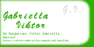 gabriella viktor business card